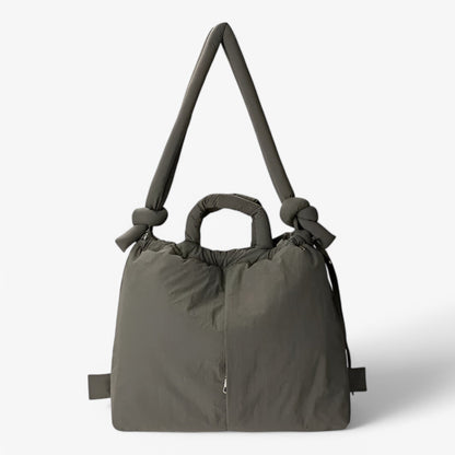 Ambont – Women's Quilted Puffer Handbag with Shoulder Strap