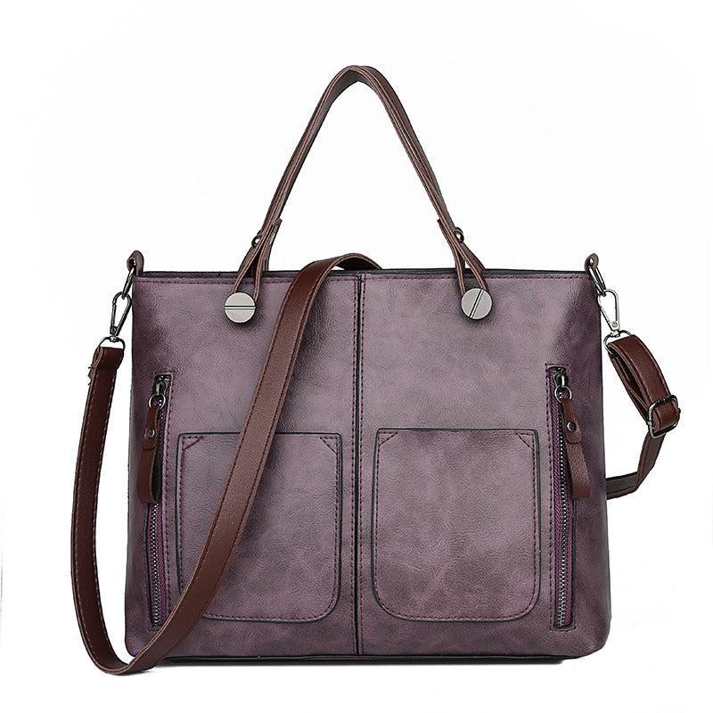 Ambont – Women's Vintage PU Leather Shoulder Bag with Adjustable Crossbody Strap
